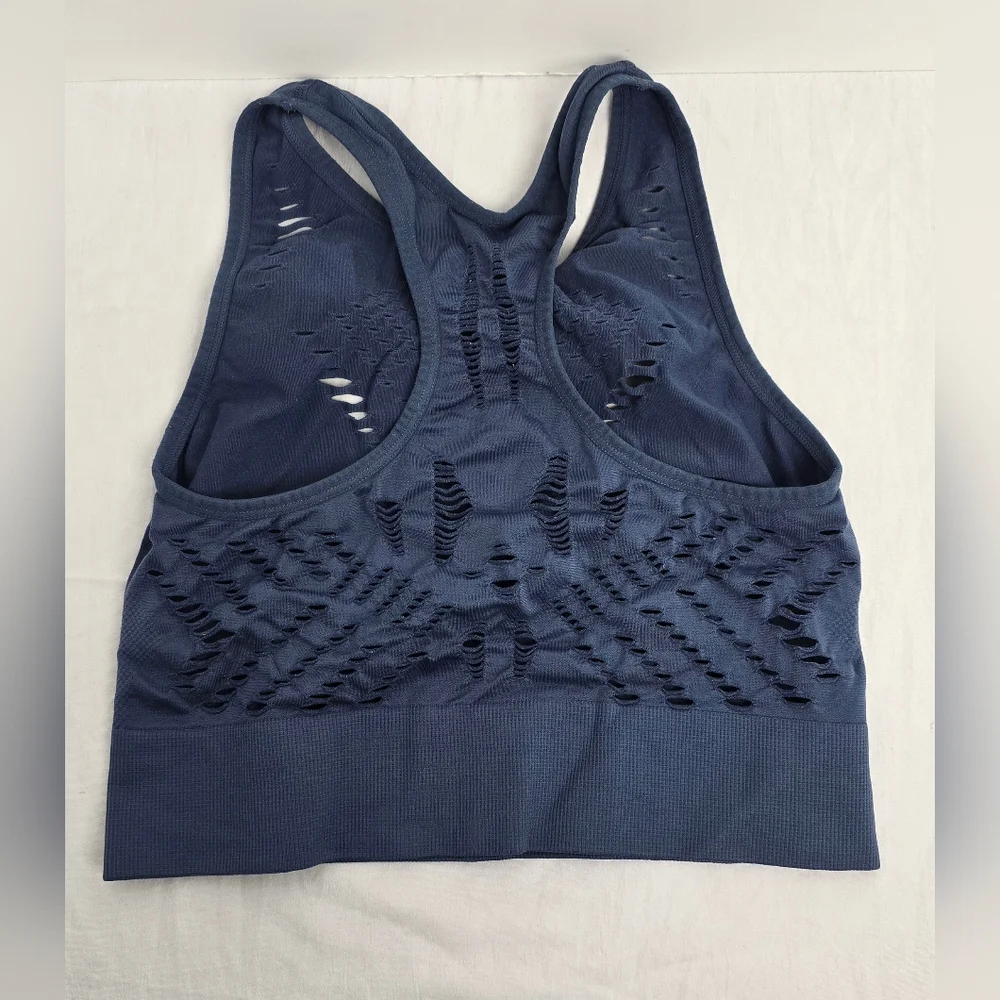 Ryka Women’s Wireless Padded Racerback Sports Bra Athletic Wear Large Blue - Picture 5 of 9